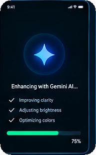 Enhancing a photo with Gemini AI