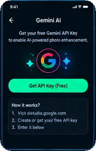 Gemini AI setup with your own API key