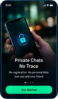 Onboarding: Private chats, no trace